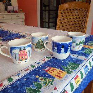 Mug Winter Wonderland by NIKKO - Set of Four